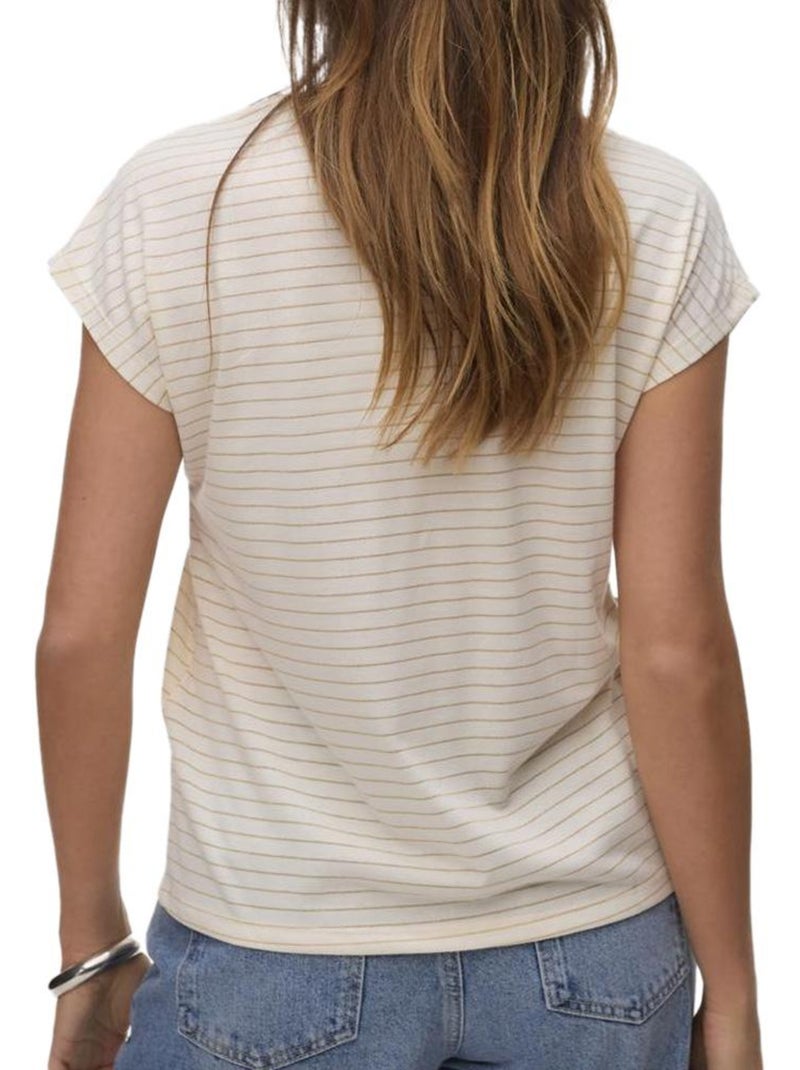 Vero Moda Balola Beige T-shirt voor Dames Beige - Kiabi