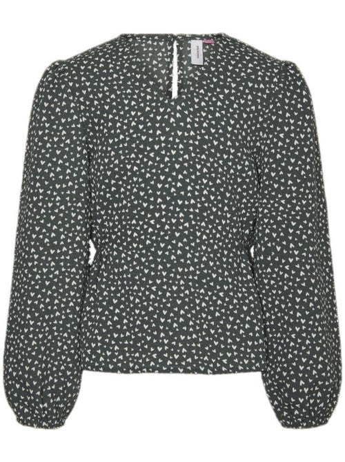 Vero Moda Banny Groene Blouse voor Meisjes - Kiabi Vero Moda Banny Groene Blouse voor Meisjes - Kiabi