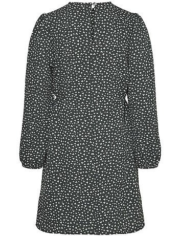 Vero moda banny meisjesjurk groen met hartjes