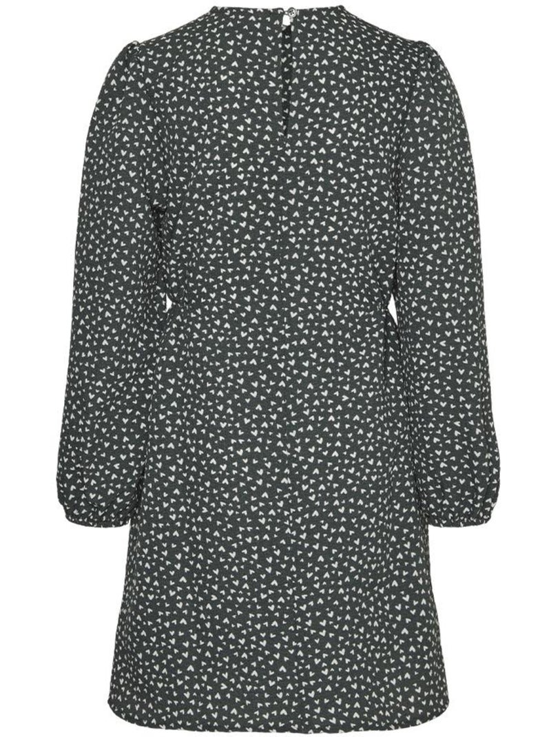 Vero Moda Banny Meisjesjurk Groen met Hartjes Groen - Kiabi
