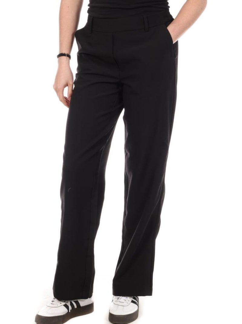 Vero Moda Barba Zwarte Straight Fit Damespantalon Zwart - Kiabi