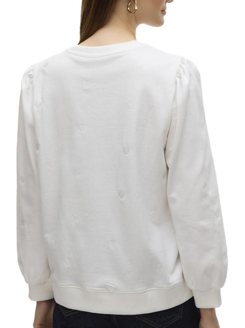 Vero Moda Beat Witte Damessweater Wit - Kiabi