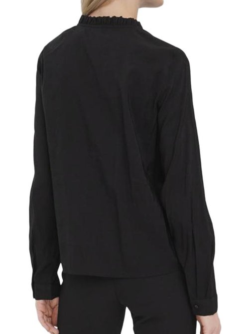 Vero Moda Bell Zwarte Blouse met Lange Mouwen voor Dames - Kiabi Vero Moda Bell Zwarte Blouse met Lange Mouwen voor Dames - Kiabi