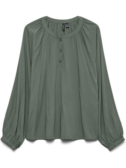 Vero Moda Bella Lichtgroene Damesblouse - Kiabi Vero Moda Bella Lichtgroene Damesblouse - Kiabi