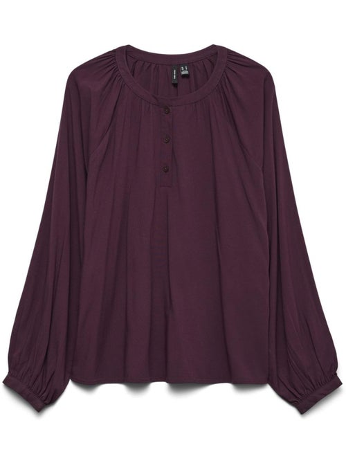 Vero moda bella pruimkleurige blouse voor dames - Kiabi Vero moda bella pruimkleurige blouse voor dames - Kiabi