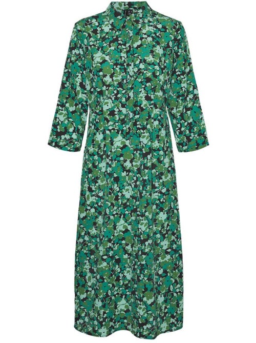 Vero Moda Belle Groene Bloemenjurk voor Dames - Kiabi Vero Moda Belle Groene Bloemenjurk voor Dames - Kiabi