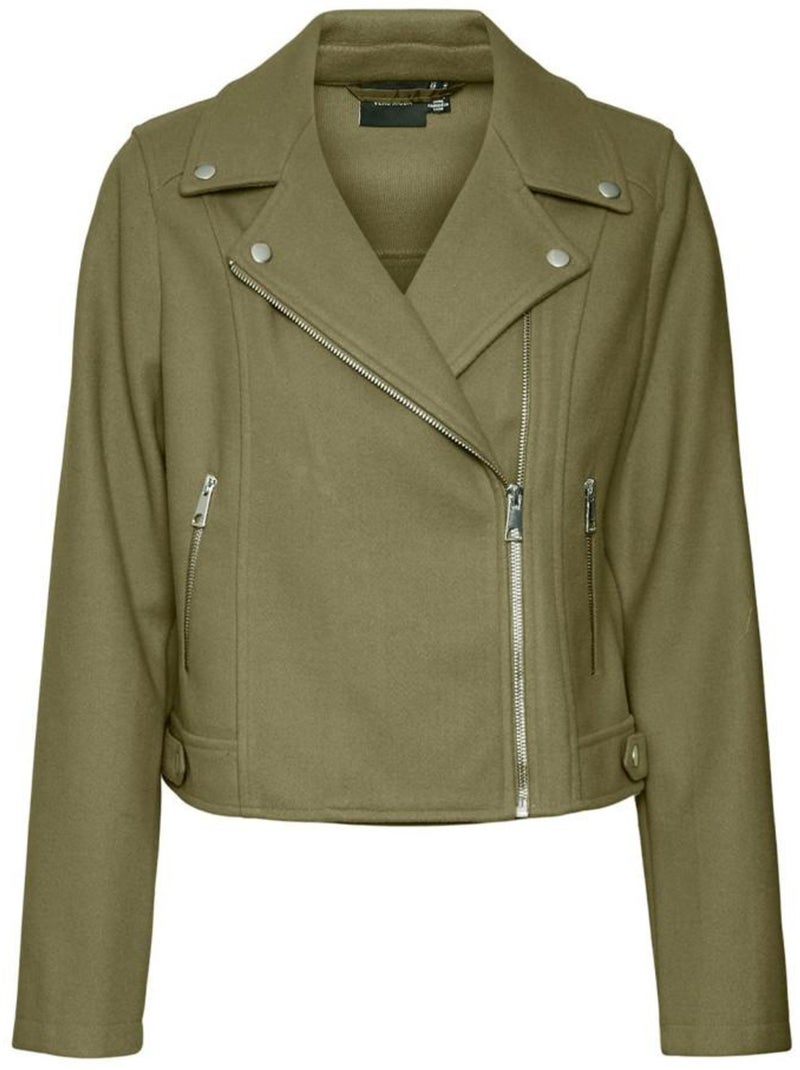 Vero Moda Bikerjack voor Dames - Khaki Licht kakigroen - Kiabi