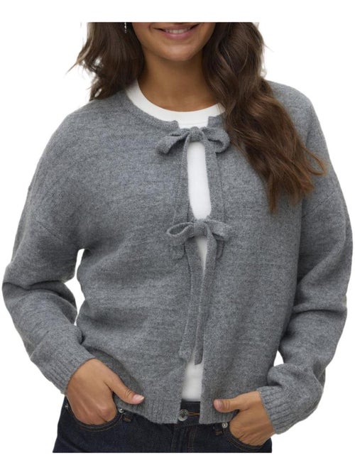 Vero Moda Boom Grijs Dames Gilet - Kiabi Vero Moda Boom Grijs Dames Gilet - Kiabi