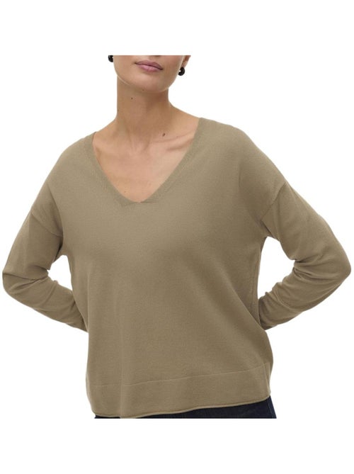 Vero Moda Breezess Bruine Dames Trui - Kiabi Vero Moda Breezess Bruine Dames Trui - Kiabi