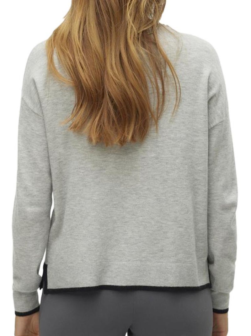 Vero Moda Breezess Grijze Dames Trui Zilvergrijs - Kiabi