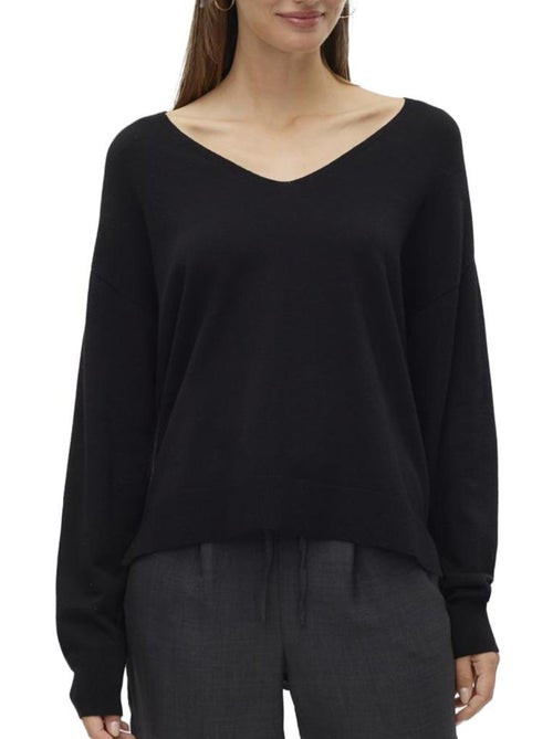 Vero Moda Breezesss Zwarte Trui voor Dames - Kiabi Vero Moda Breezesss Zwarte Trui voor Dames - Kiabi
