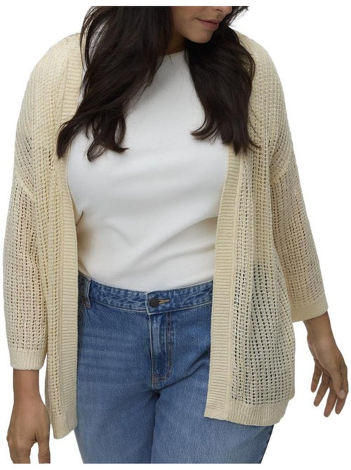 Vero Moda Breezy Beige Dames Gilet - Kiabi Vero Moda Breezy Beige Dames Gilet - Kiabi