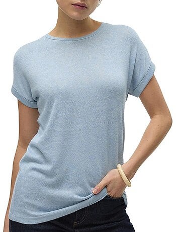 Vero moda brianna fuchsia t-shirt voor dames