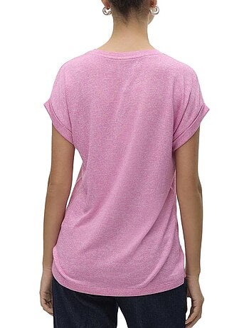 Vero moda brianna fuchsia t-shirt voor dames