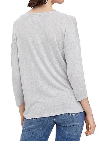 Vero moda brianna grijze trui voor dames