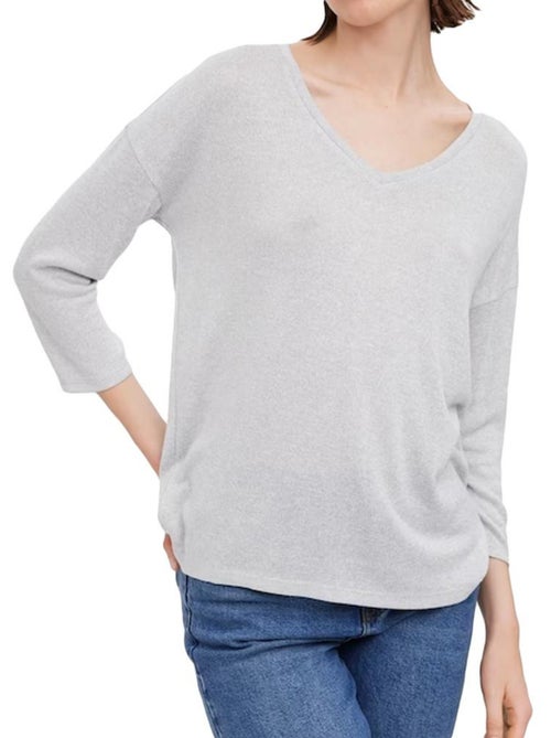Vero Moda Brianna Grijze Trui voor Dames - Kiabi Vero Moda Brianna Grijze Trui voor Dames - Kiabi