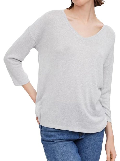 Vero Moda Brianna Grijze Trui voor Dames - Kiabi Vero Moda Brianna Grijze Trui voor Dames - Kiabi