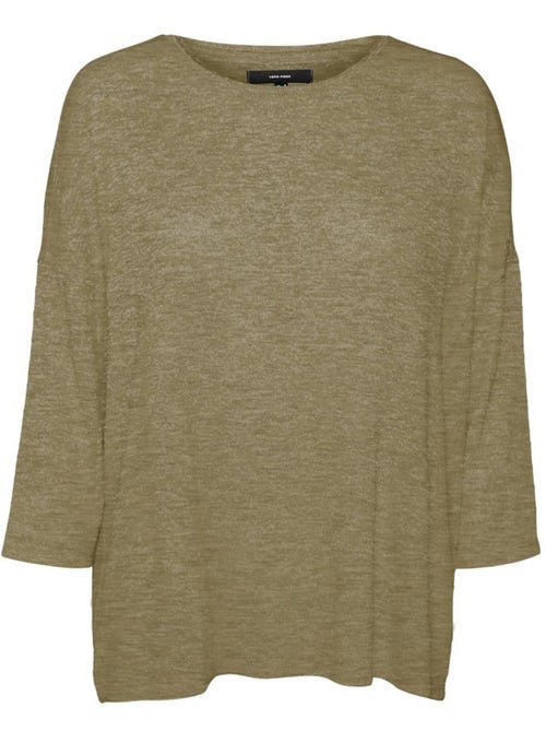 Vero Moda Brianna Groene Trui voor Dames - Kiabi Vero Moda Brianna Groene Trui voor Dames - Kiabi