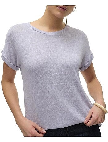 Vero moda brianna fuchsia t-shirt voor dames