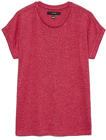 Vero moda brianna rood dames t-shirt 10291353s