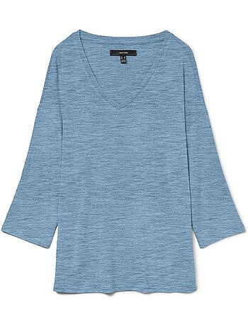 Vero moda briannas beige gemêleerde dames trui