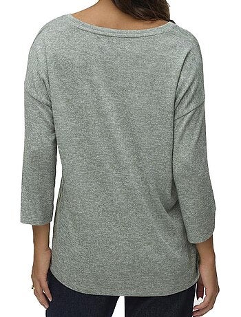Vero moda briannas beige gemêleerde dames trui