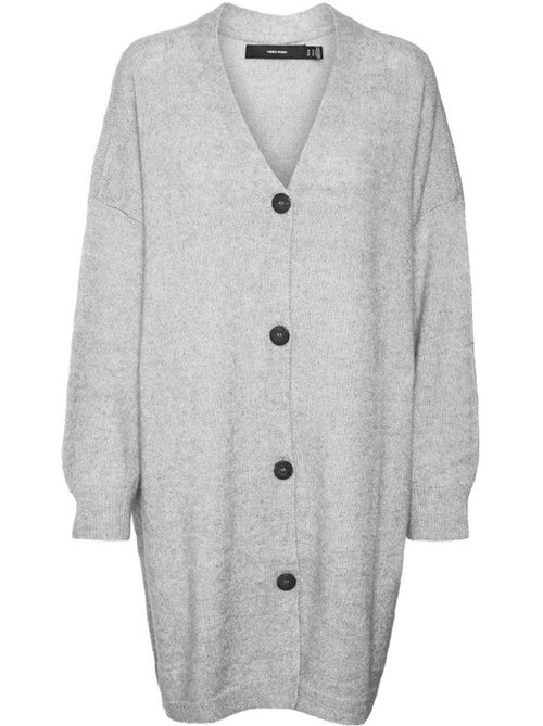 Vero Moda Bruna Grijs Dames Gilet - Kiabi Vero Moda Bruna Grijs Dames Gilet - Kiabi