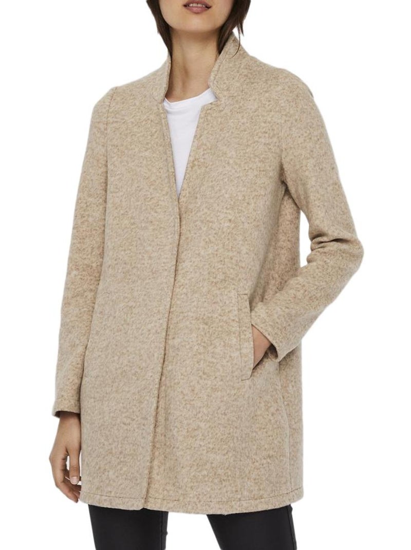 Vero Moda Brushedkatrine Beige Damesjas Beige - Kiabi