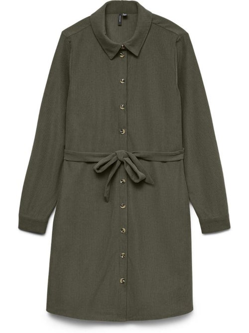 Vero Moda Callie Kakikleurige Jurk voor Dames - Kiabi Vero Moda Callie Kakikleurige Jurk voor Dames - Kiabi