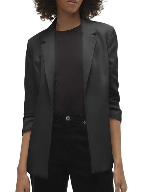 Vero moda carla dames blazer zwart 3/4 mouw - Kiabi Vero moda carla dames blazer zwart 3/4 mouw - Kiabi