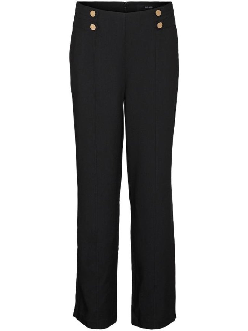 Vero Moda Celina Zwarte Soepele Damespantalon Zwart - Kiabi