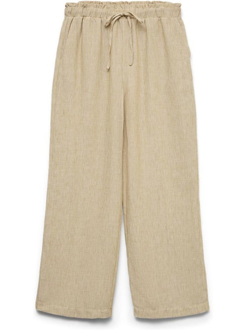 Vero Moda Charline Beige Dames Pantalon - Soepel & Elegant - Kiabi Vero Moda Charline Beige Dames Pantalon - Soepel & Elegant - Kiabi