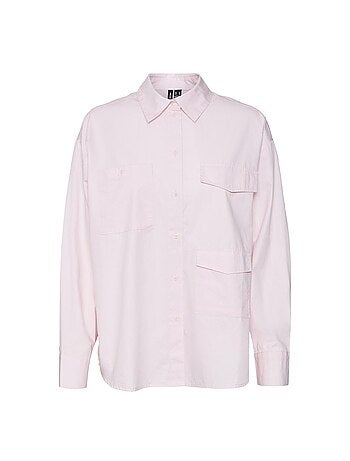 Vero moda charlotte roze damesoverhemd