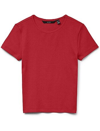 Vero moda chloe rood dames t-shirt