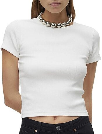 Vero moda chloe wit t-shirt voor dames