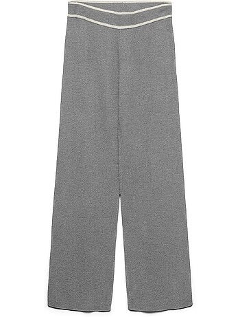 Vero moda zwarte soepele damespantalon contrast