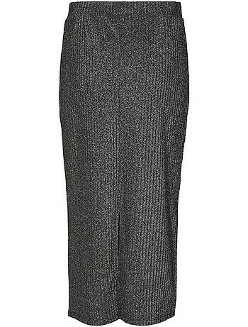Vero moda cora calf lichtgrijze rok voor dames