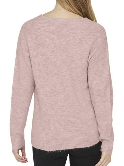 Vero moda crewlefile roze trui voor dames - Kiabi