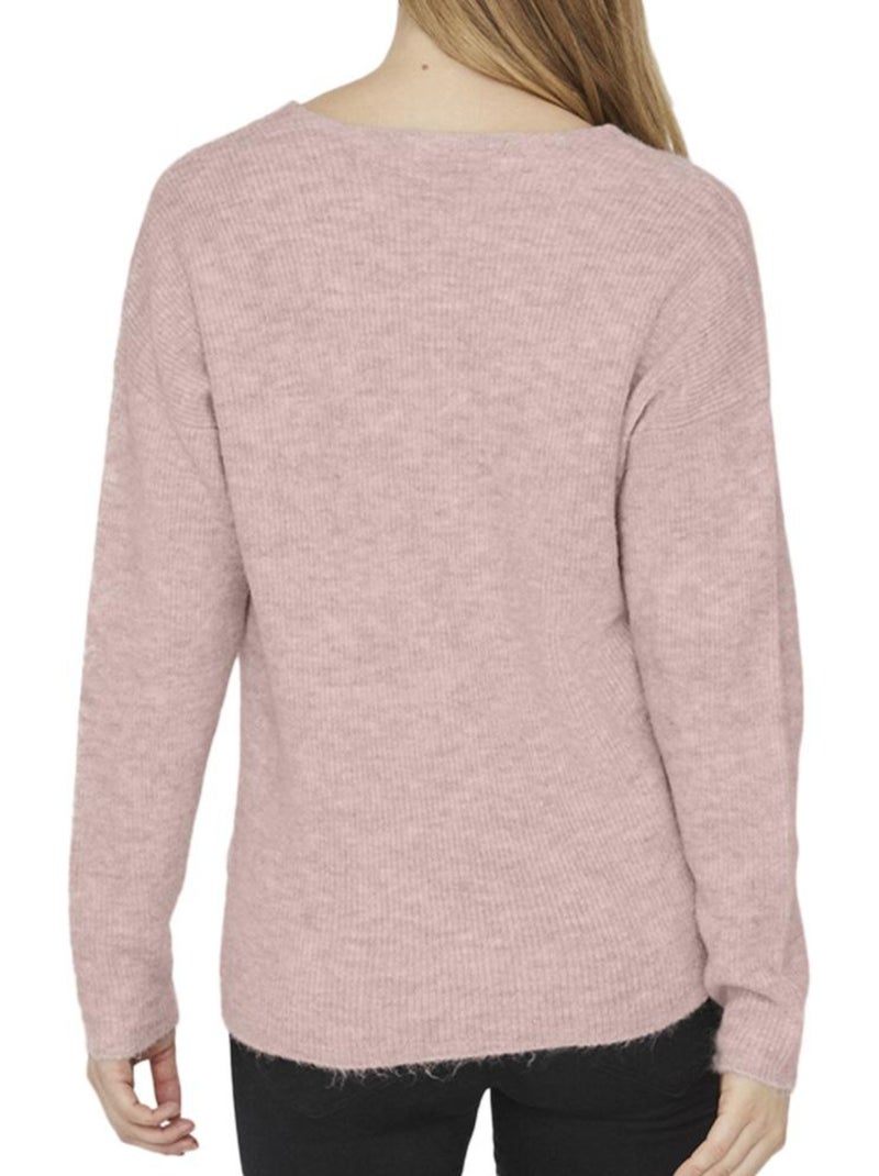 Vero moda crewlefile roze trui voor dames Lichtroze - Kiabi
