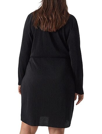 Vero moda curve clica zwarte jurk voor dames