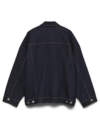 Vero moda curve tessa dames spijkerjasje donkerblauw