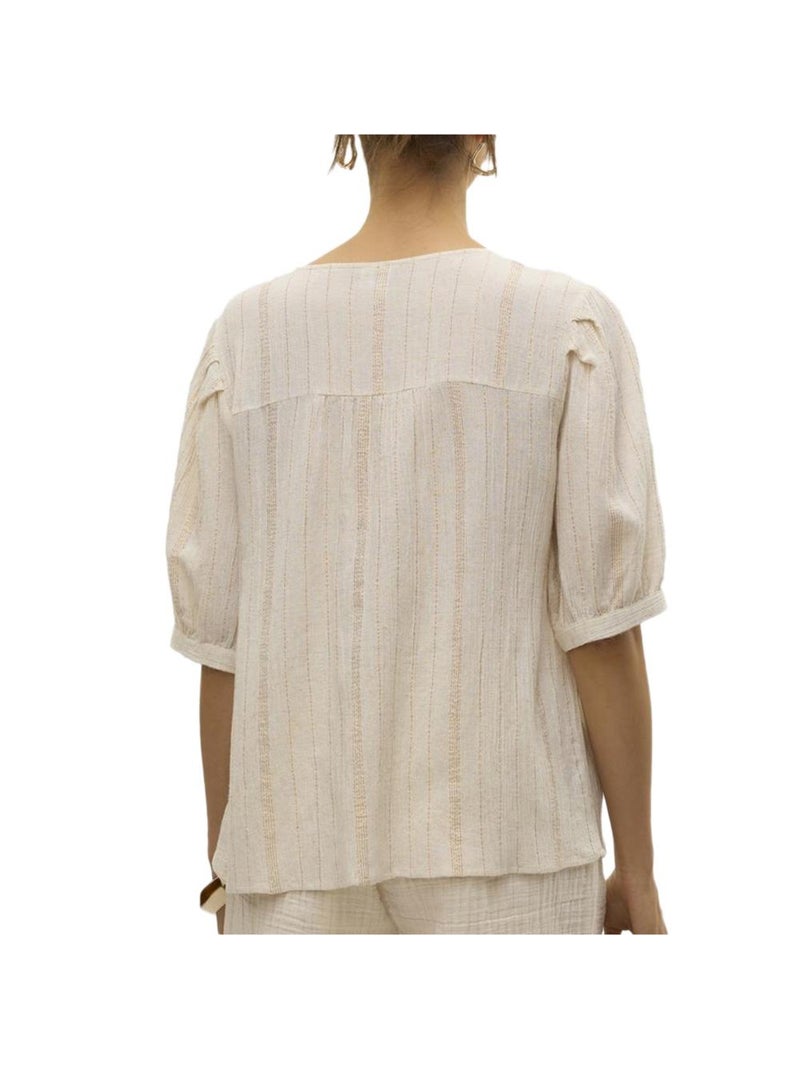 Vero Moda Dahlia Beige Blouse voor Dames Beige - Kiabi