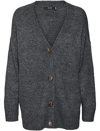 Vero moda dames gilet grijs - stijlvol & comfortabel
