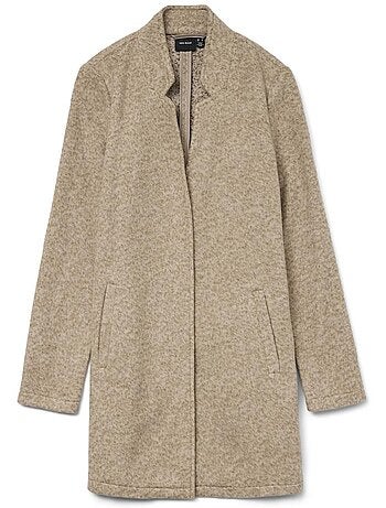 Vero moda brushedkatrine beige damesjas