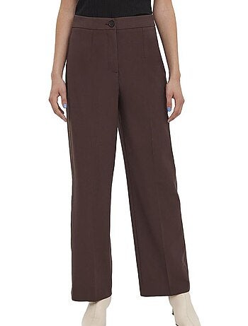 Vero moda dames wide-leg pantalon bruin
