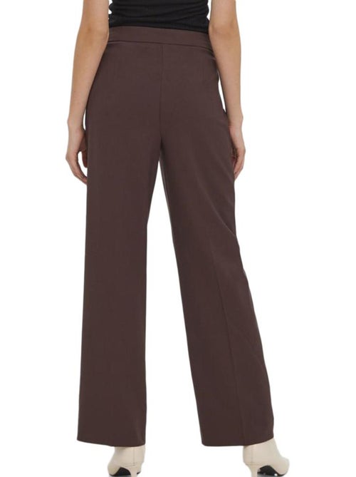 Vero Moda Dames Wide-Leg Pantalon Bruin - Kiabi Vero Moda Dames Wide-Leg Pantalon Bruin - Kiabi