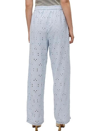 Vero moda dames wijde flared broek - blauw