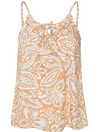 Vero moda dames singlet blauw/groen met print
