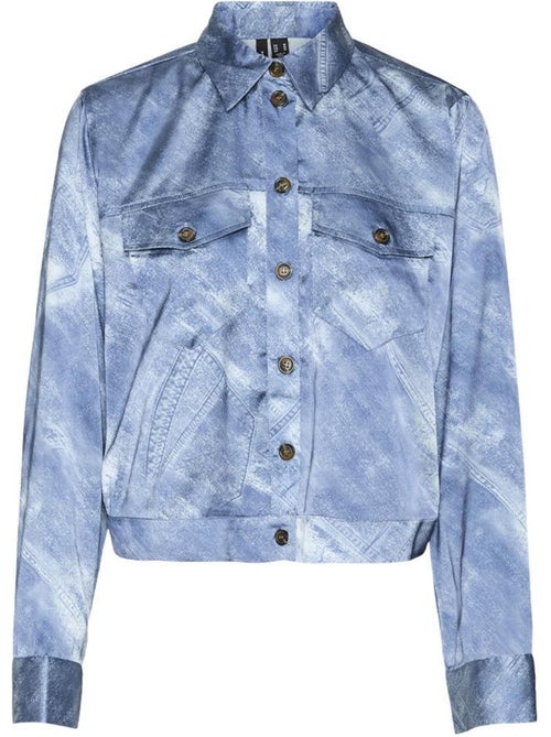 Vero Moda Demi Damesvest Blauw - Kiabi Vero Moda Demi Damesvest Blauw - Kiabi