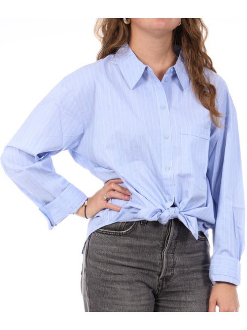 Vero Moda Diana Gestreepte Blauwe Damesblouse - Kiabi Vero Moda Diana Gestreepte Blauwe Damesblouse - Kiabi